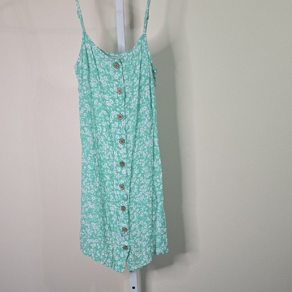 Billabong Dresses & Skirts - Billabong Green Floral Dress Ladies Sz S‎